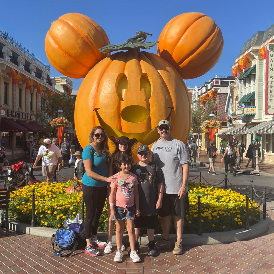 Disneyland family vacation at Halloween